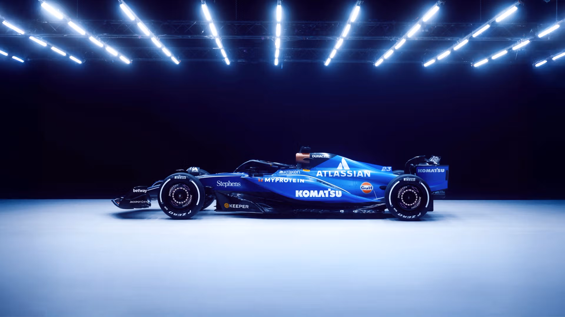 Atlassian Williams Racing's F1 Team's 2025 car and livery.