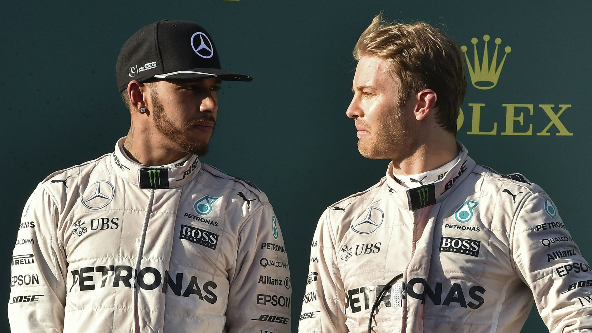 An example of F1 Rivalries, teammates Rosbert and Hamilton in Australia.