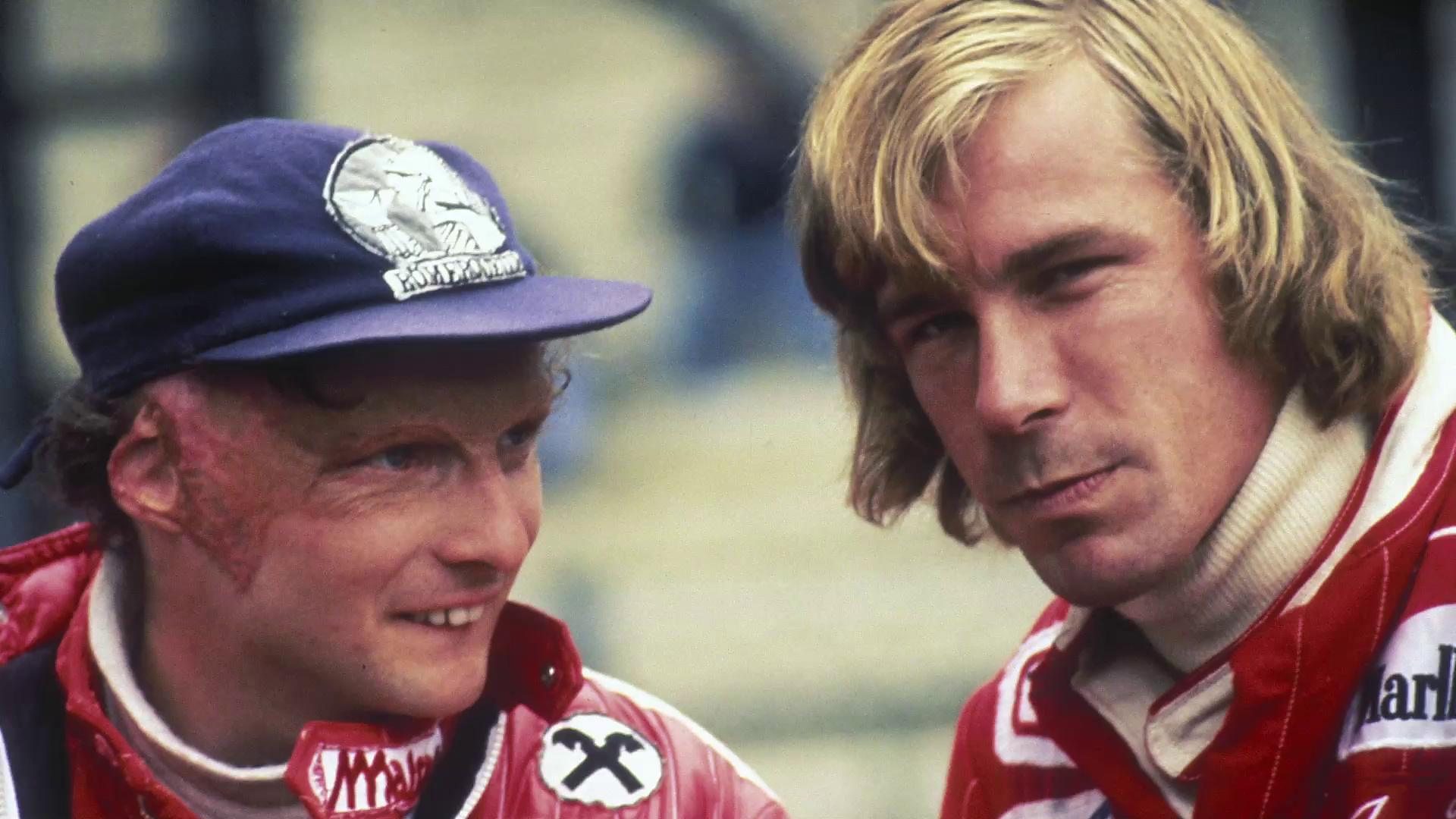 An example of F1 Rivalries, Hunt and Lauda having a discussion.