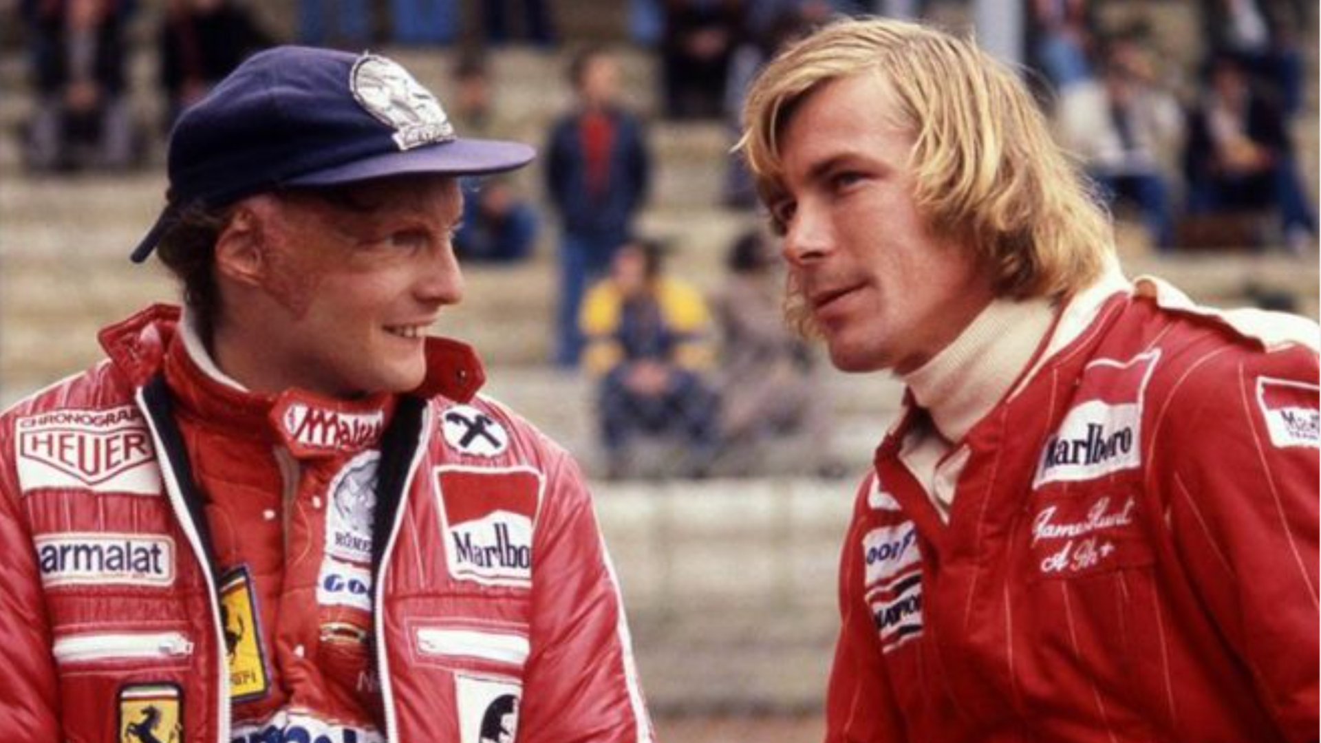 James Hunt and Nikki Lauda, one of the most popular rivals of F1 history.