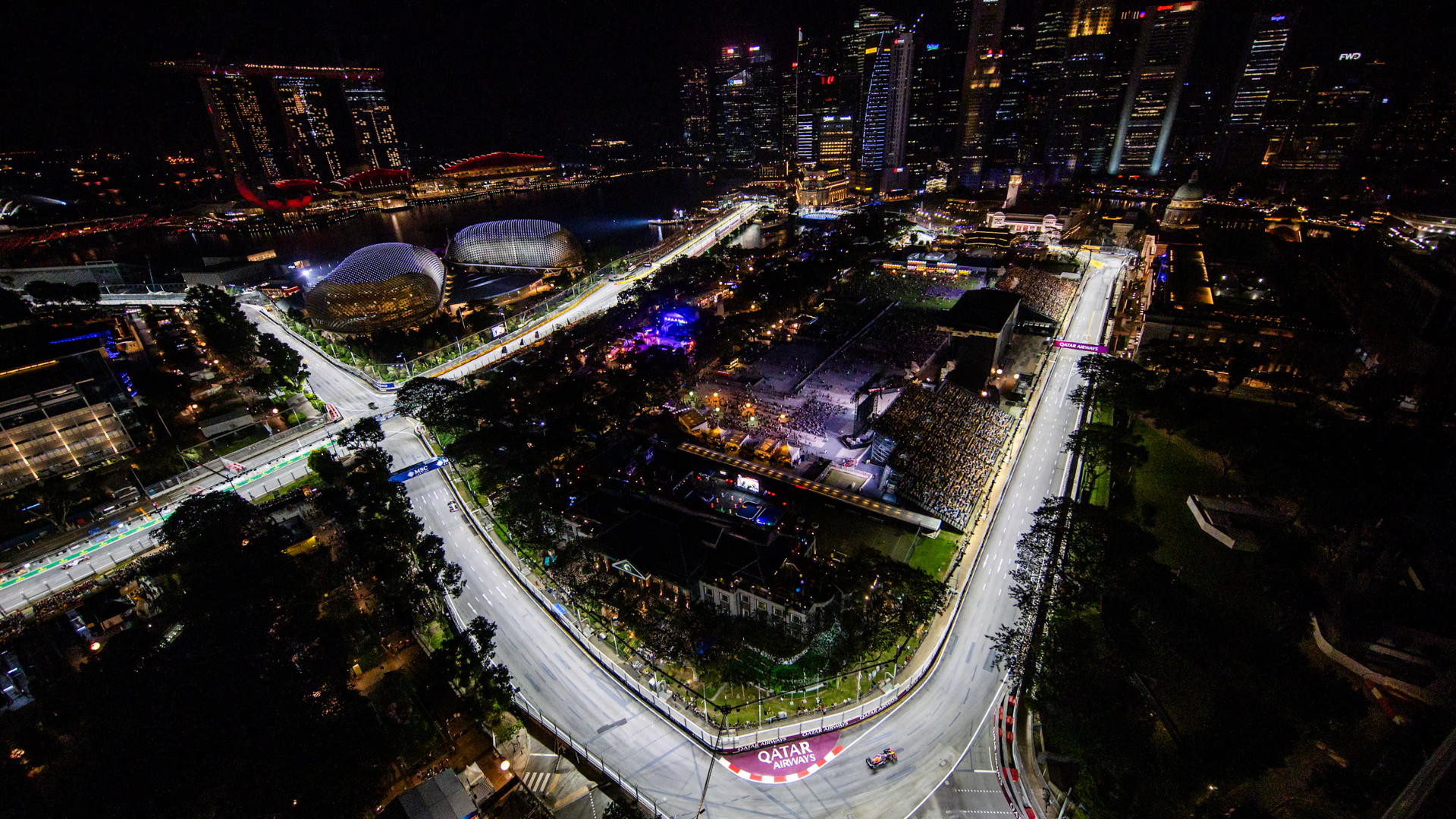 One of the hardest tracks in F1, Marina Bay Circuit in Singapore