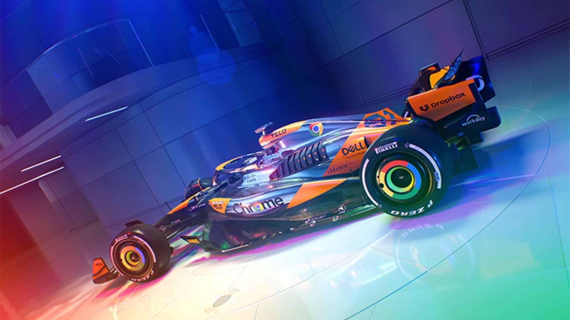 F1 Sponsors seen on McLaren's car livery.
