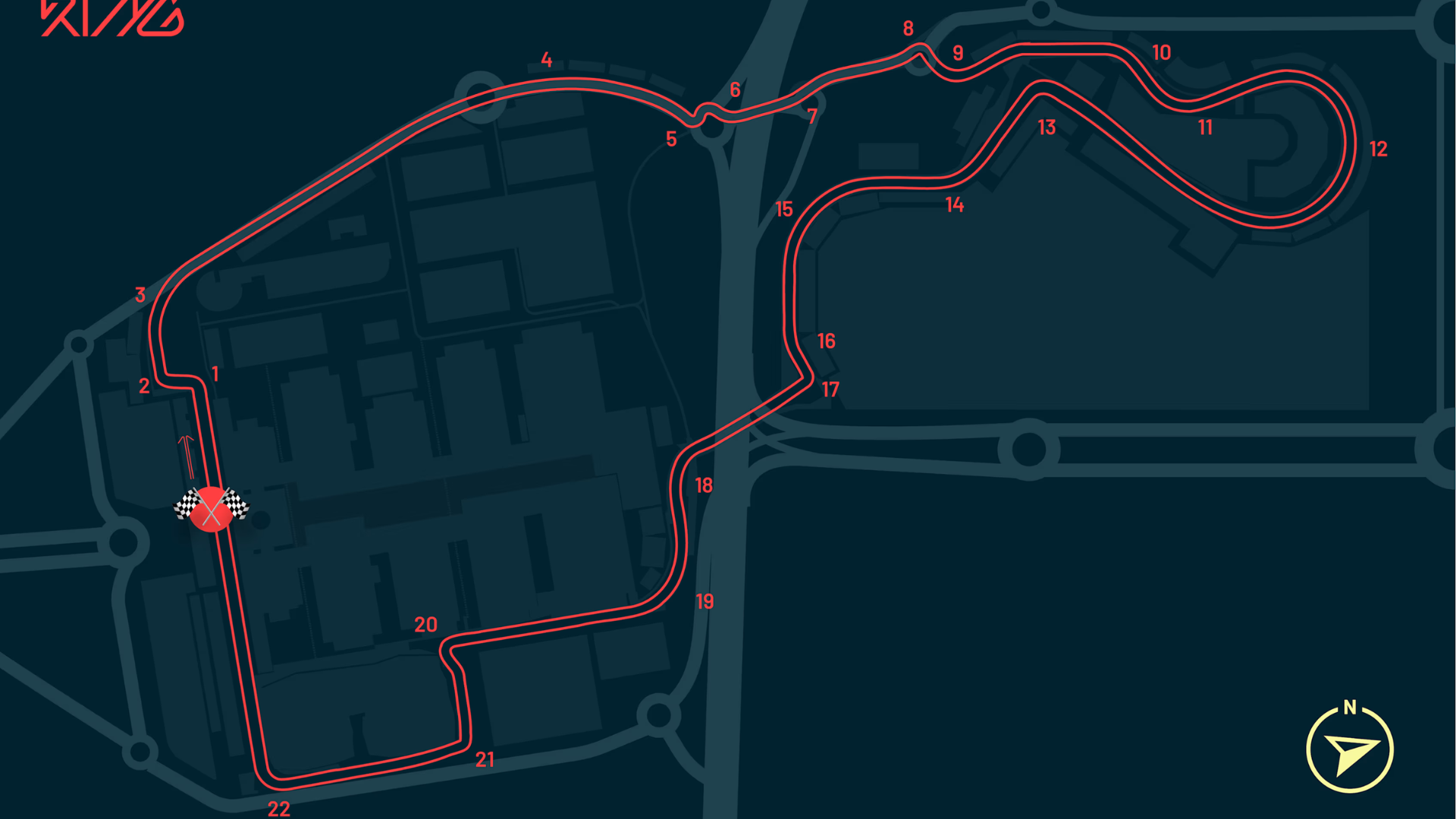 Madring Circuit layout for the Madrid Formula 1 Grand Prix, showing the semi-permanent track around the IFEMA Madrid area